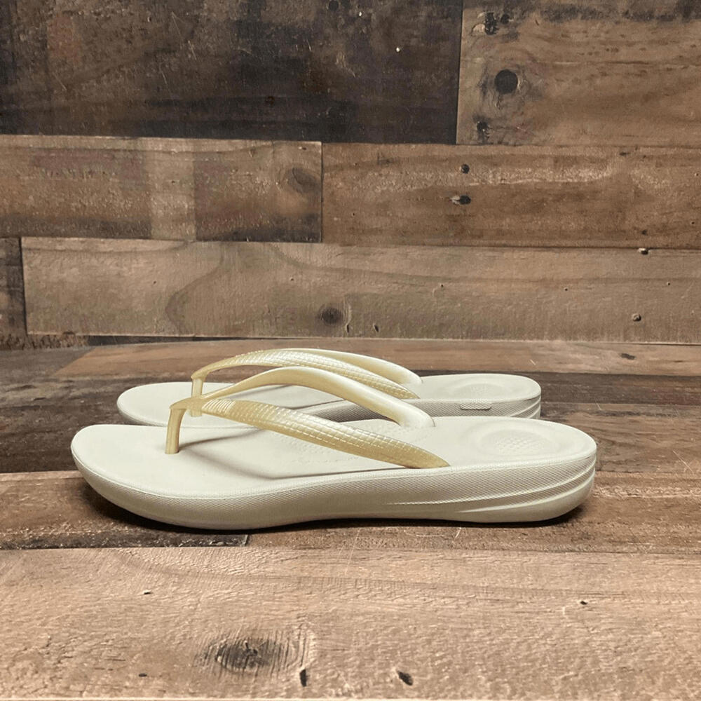 FitFlop iQushion pearl flip flops sandals womens 5 - Picture 3 of 7